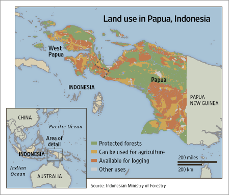 [Papua map]